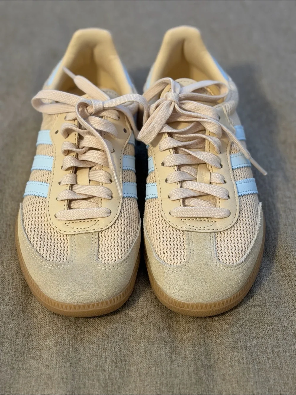 Adidas Samba OG Sneakers in Sand Strata Sky Tint. Size 7. Worn Once EUC - Picture 2 of 10